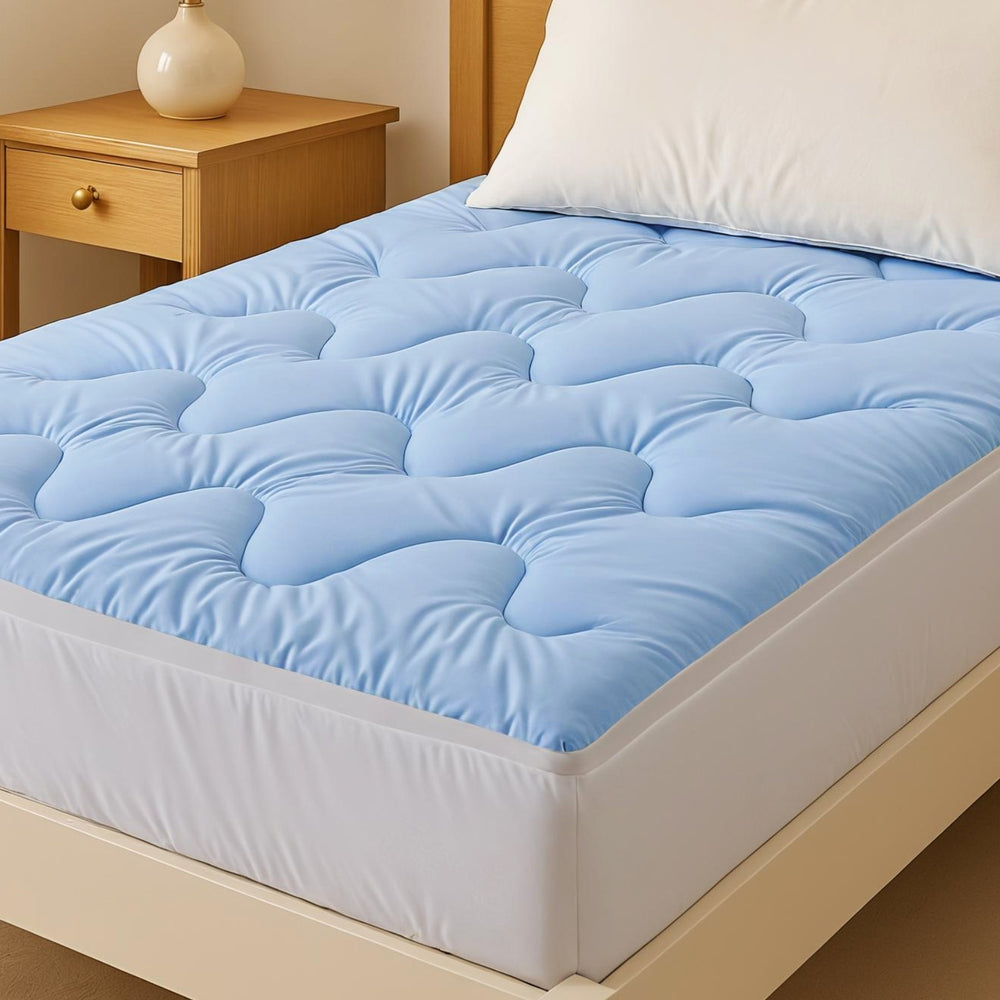 Mattress Toppers: Giselle 5cm Mattress Topper Pillowtop toppers Double-Sided Single