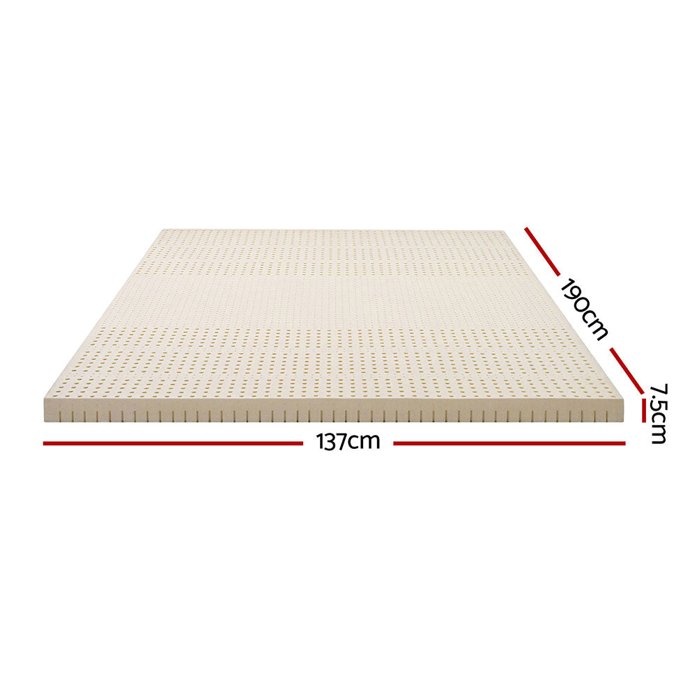 Mattress Toppers: Giselle Bedding Latex Mattress Topper 7.5cm Doule