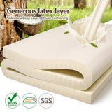 Giselle Bedding Latex Mattress Topper 7.5cm Doule