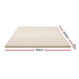 Giselle Bedding Latex Mattress Topper 5cm King