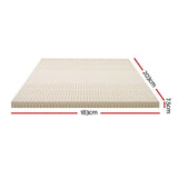 Giselle Bedding Latex Mattress Topper 7.5cm King