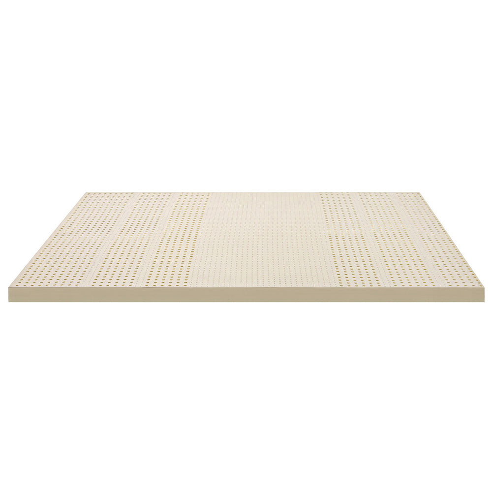 Giselle Bedding Latex Mattress Topper, 7.5cm Thick 7-Zone Pressure Relief Bed Pad with Washable Cover, Cooling Breathable Mat for Side Sleepers & Back Pain, Beige King