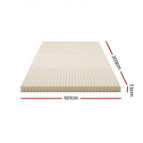 Giselle Bedding Latex Mattress Topper 7.5cm King Single