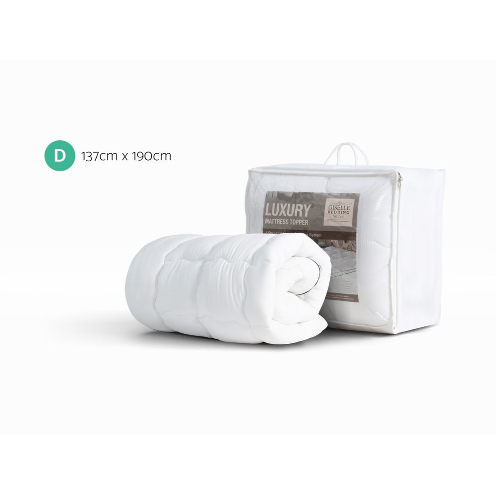 Mattress Toppers: Giselle Bedding Mattress Topper Pillowtop - Double