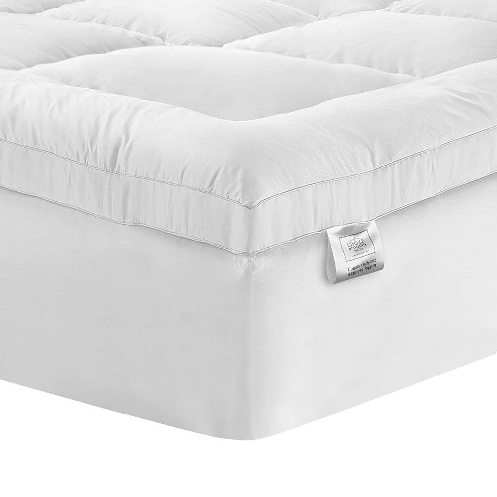 Mattress Toppers: Giselle Bedding Mattress Topper Pillowtop Protector Pad Double