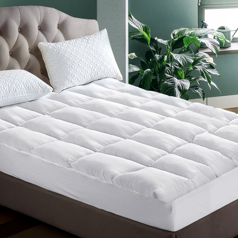 Mattress Toppers: Giselle Bedding Mattress Topper Pillowtop Protector Pad Single