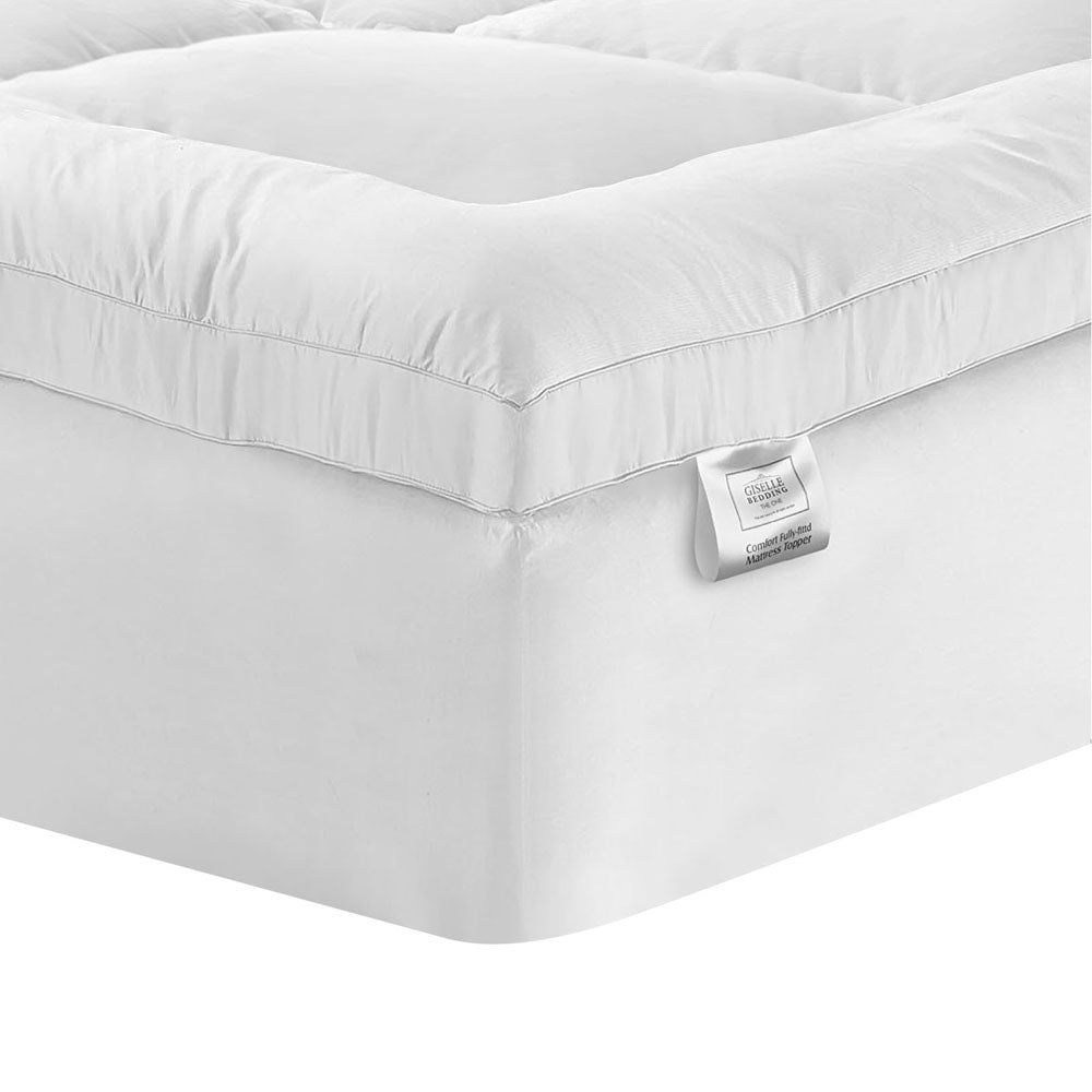 Mattress Toppers: Giselle Bedding Mattress Topper Pillowtop Protector Pad Single