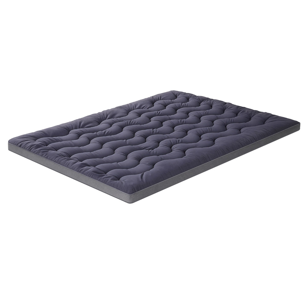 Mattress Toppers: Giselle 5cm Mattress Topper Pillowtop toppers Bamboo Charcoal King