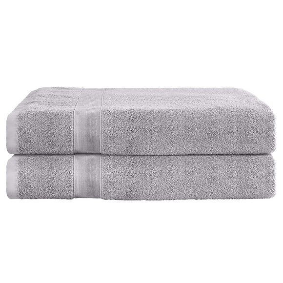 2 Pack Bath Sheets Set Cotton Extra Large Towel Grey