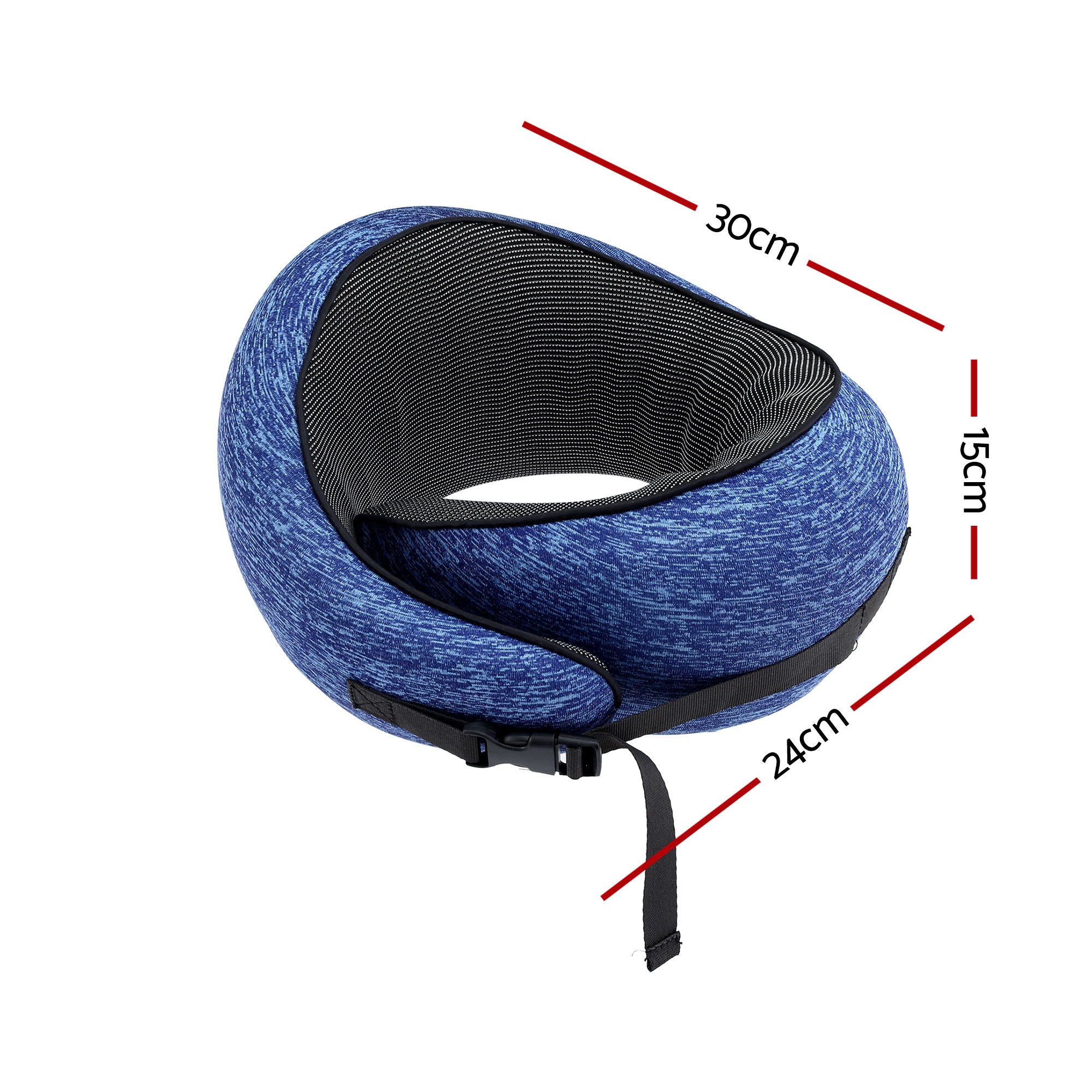 Pillows: Wanderlite Travel Pillows for Airplanes Ergonomic Memory Foam Neck Pillow, Breathable & Washable Cover, Travel Bag Included, Airplane Pillow for Airplane, Car, Office and Home, Blue