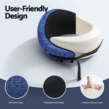 Pillows: Wanderlite Travel Pillows for Airplanes Ergonomic Memory Foam Neck Pillow, Breathable & Washable Cover, Travel Bag Included, Airplane Pillow for Airplane, Car, Office and Home, Blue