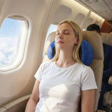 Pillows: Wanderlite Travel Pillows for Airplanes Ergonomic Memory Foam Neck Pillow, Breathable & Washable Cover, Travel Bag Included, Airplane Pillow for Airplane, Car, Office and Home, Blue