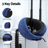 Pillows: Wanderlite Travel Pillows for Airplanes Ergonomic Memory Foam Neck Pillow, Breathable & Washable Cover, Travel Bag Included, Airplane Pillow for Airplane, Car, Office and Home, Blue