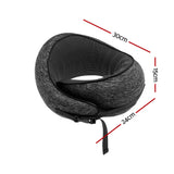 Pillows: Wanderlite Travel Pillows for Airplanes Ergonomic Memory Foam Neck Pillow, Breathable & Washable Cover, Travel Bag Included, Airplane Pillow for Airplane, Car, Office and Home, Dark Grey