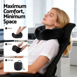 Pillows: Wanderlite Travel Pillow for Airplanes Memory Foam Neck Pillows for Traveling, Soft & Washable Cover with Storage Bag, Portable Plane Accessories for Airplanes Offices Cars, Black