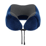 Pillows: Wanderlite Travel Pillow for Airplanes Memory Foam Neck Pillows for Traveling, Soft & Washable Cover with Storage Bag, Portable Plane Accessories for Airplanes Offices Cars, Blue