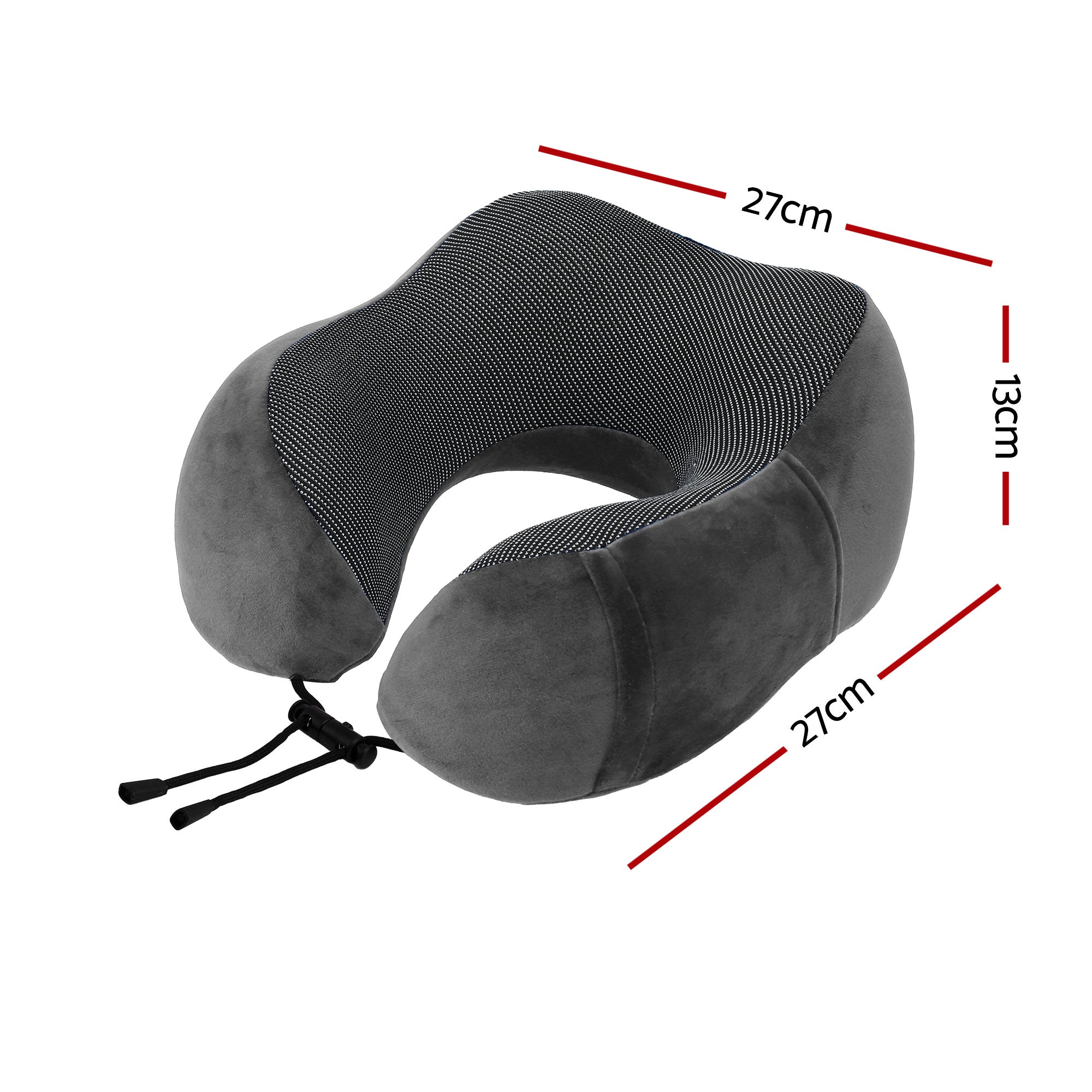 Pillows: Wanderlite Travel Pillow for Airplanes Memory Foam Neck Pillows for Traveling, Soft & Washable Cover with Storage Bag, Portable Plane Accessories for Airplanes Offices Cars, Grey