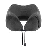 Pillows: Wanderlite Travel Pillow for Airplanes Memory Foam Neck Pillows for Traveling, Soft & Washable Cover with Storage Bag, Portable Plane Accessories for Airplanes Offices Cars, Grey