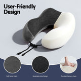 Pillows: Wanderlite Travel Pillow for Airplanes Memory Foam Neck Pillows for Traveling, Soft & Washable Cover with Storage Bag, Portable Plane Accessories for Airplanes Offices Cars, Grey
