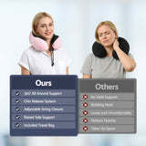 Pillows: Wanderlite Travel Pillow for Airplanes Memory Foam Neck Pillows for Traveling, Soft & Washable Cover with Storage Bag, Portable Plane Accessories for Airplanes Offices Cars, Pink