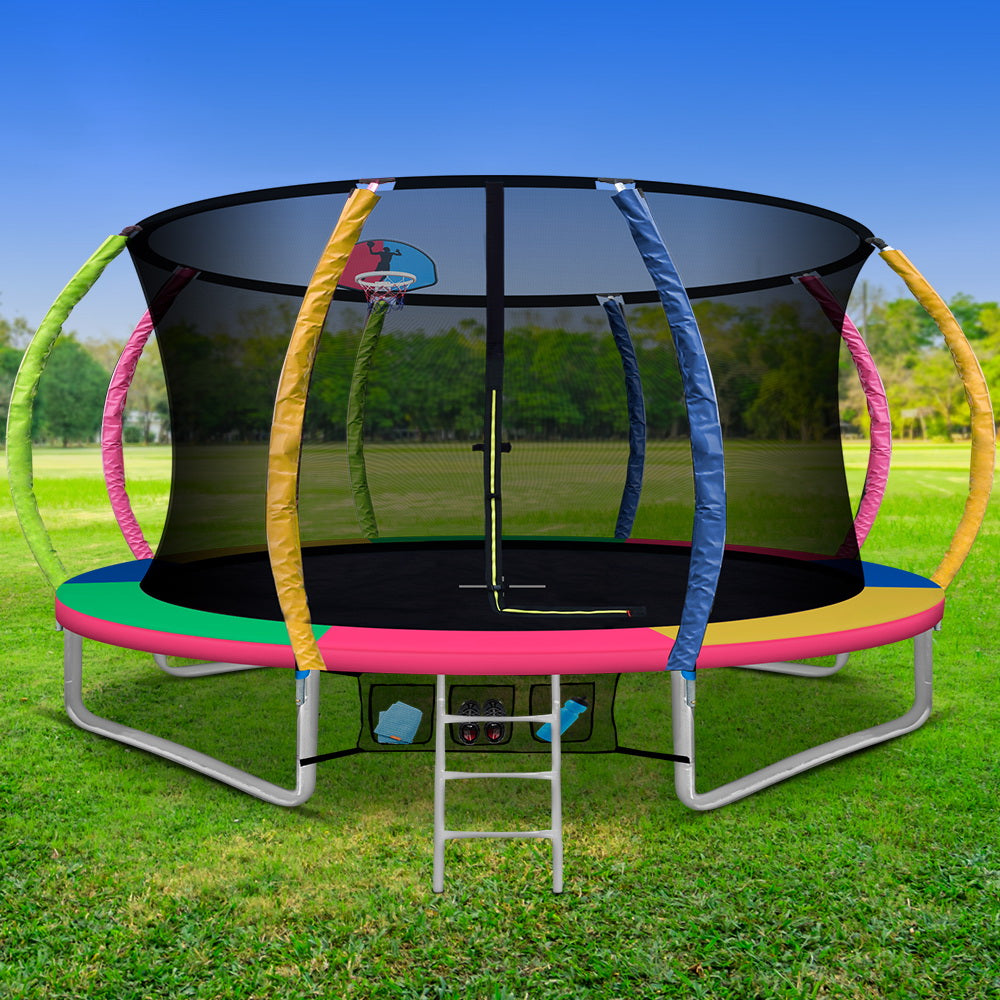 Trampolines & Accessories: Everfit 12ft Trampoline Rebounder for Kids