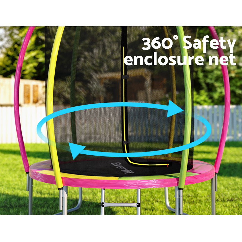 Trampolines & Accessories: Everfit 6ft Kids Round Trampoline Rebounder