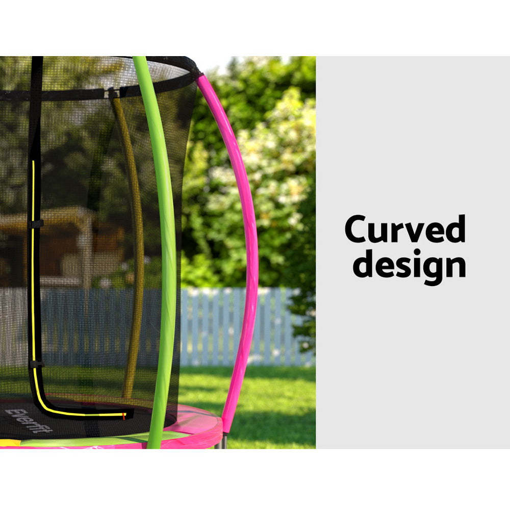 Trampolines & Accessories: Everfit 6ft Kids Round Trampoline Rebounder