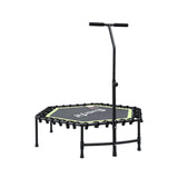 Trampolines & Accessories: Everfit 48inch Hexagon Fitness Trampoline Rebounder Adjustable Handrail Green