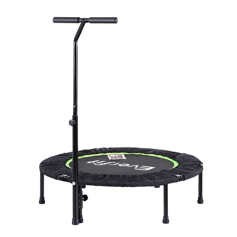 Trampolines & Accessories: Everfit 40inch Fitness Foldable Trampoline Jumping Rebounder Home Gym Handrail