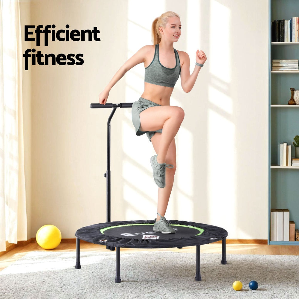 Trampolines & Accessories: Everfit 40inch Fitness Foldable Trampoline Jumping Rebounder Home Gym Handrail