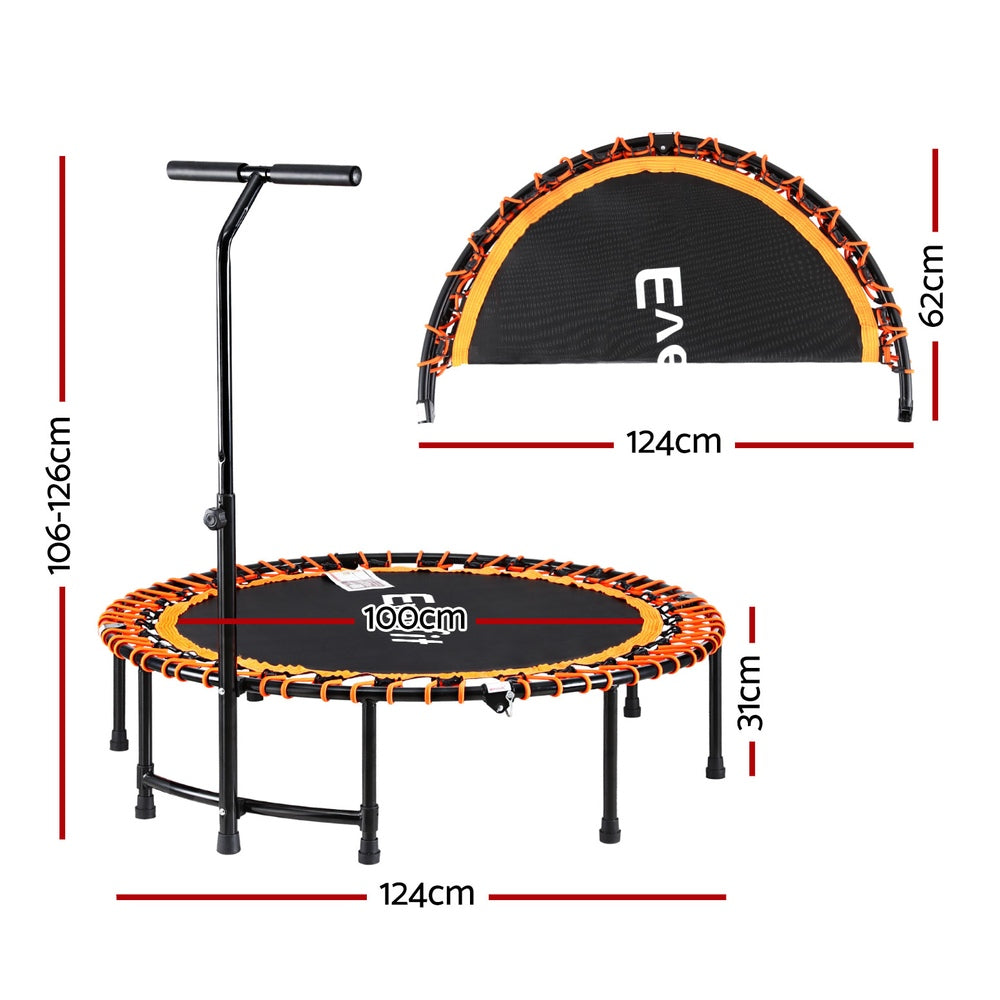 Trampolines & Accessories: Everfit 48inch Fitness Foldable Trampoline Jumping Rebounder Home Gym Handrail