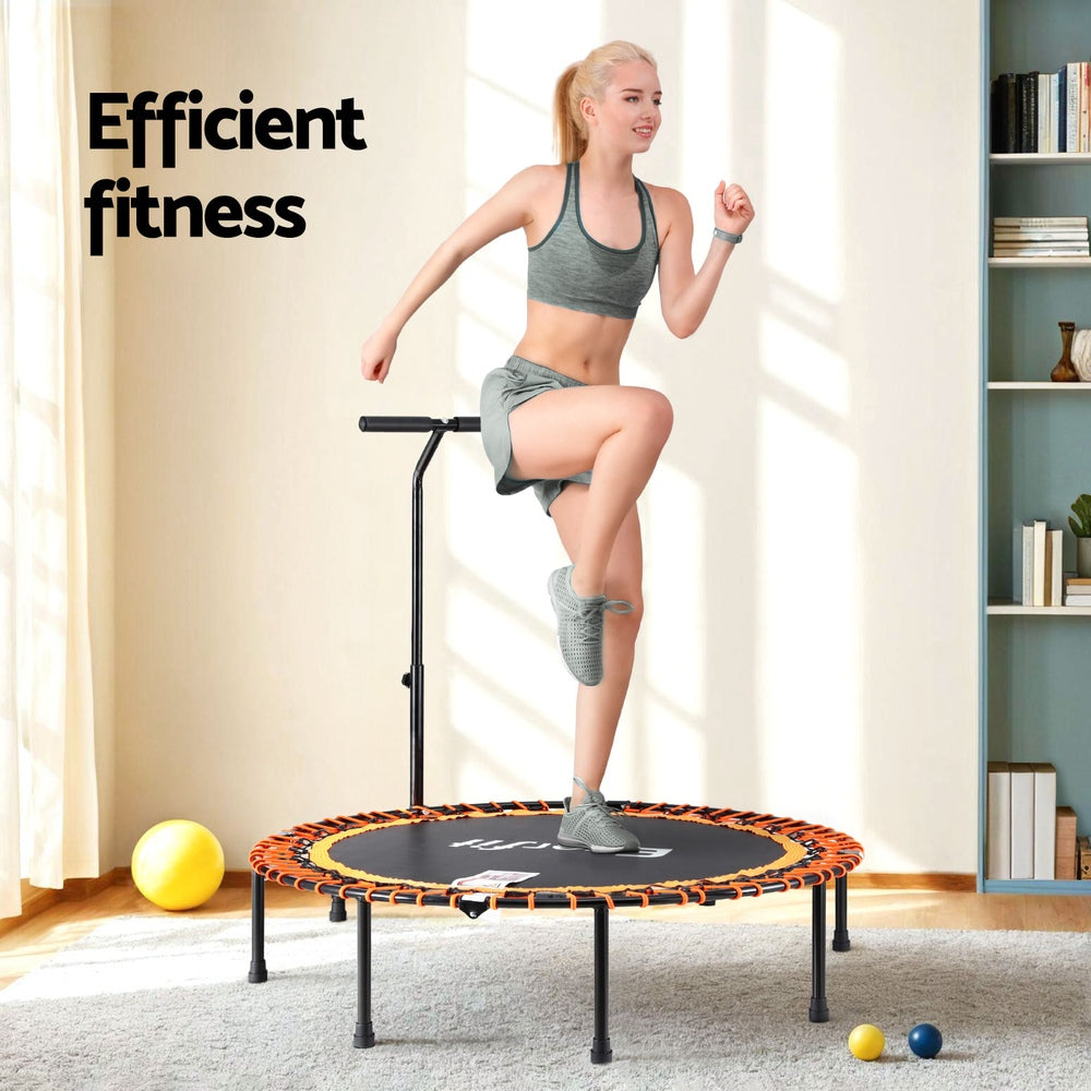 Trampolines & Accessories: Everfit 48inch Fitness Foldable Trampoline Jumping Rebounder Home Gym Handrail