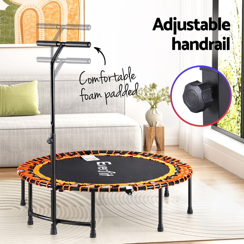 Trampolines & Accessories: Everfit 48inch Fitness Foldable Trampoline Jumping Rebounder Home Gym Handrail