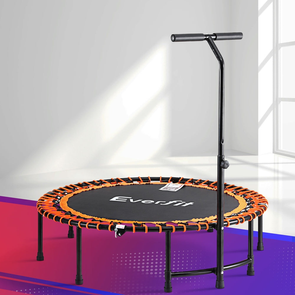 Trampolines & Accessories: Everfit 48inch Fitness Foldable Trampoline Jumping Rebounder Home Gym Handrail