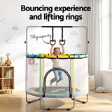 Trampolines & Accessories: Everfit 55inch Trampoline Kids Rebounder with Basketball Set Sandbag Boxing Game