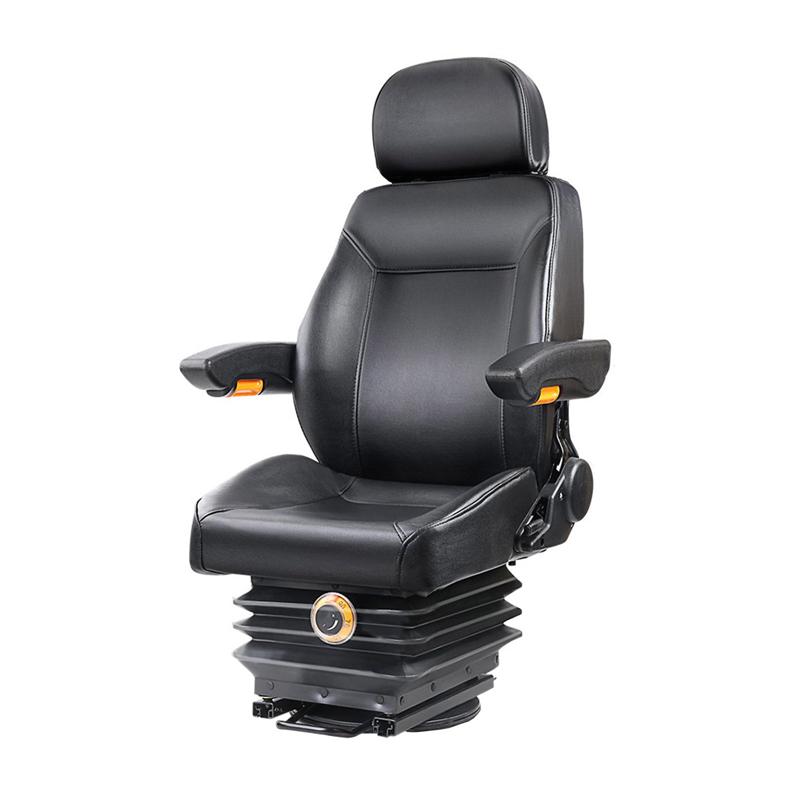 Automotive Parts: Giantz Tractor Seat Forklift Excavator Truck Universal Backrest Chair PU Leather