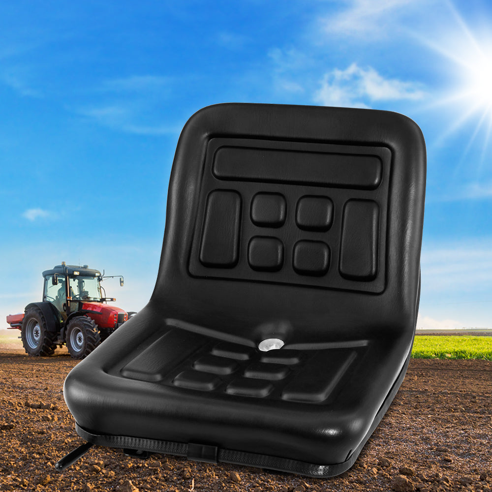 Automotive Parts: Giantz Tractor Seat Forklift Excavator Universal Suspension Truck Chair PU Leather