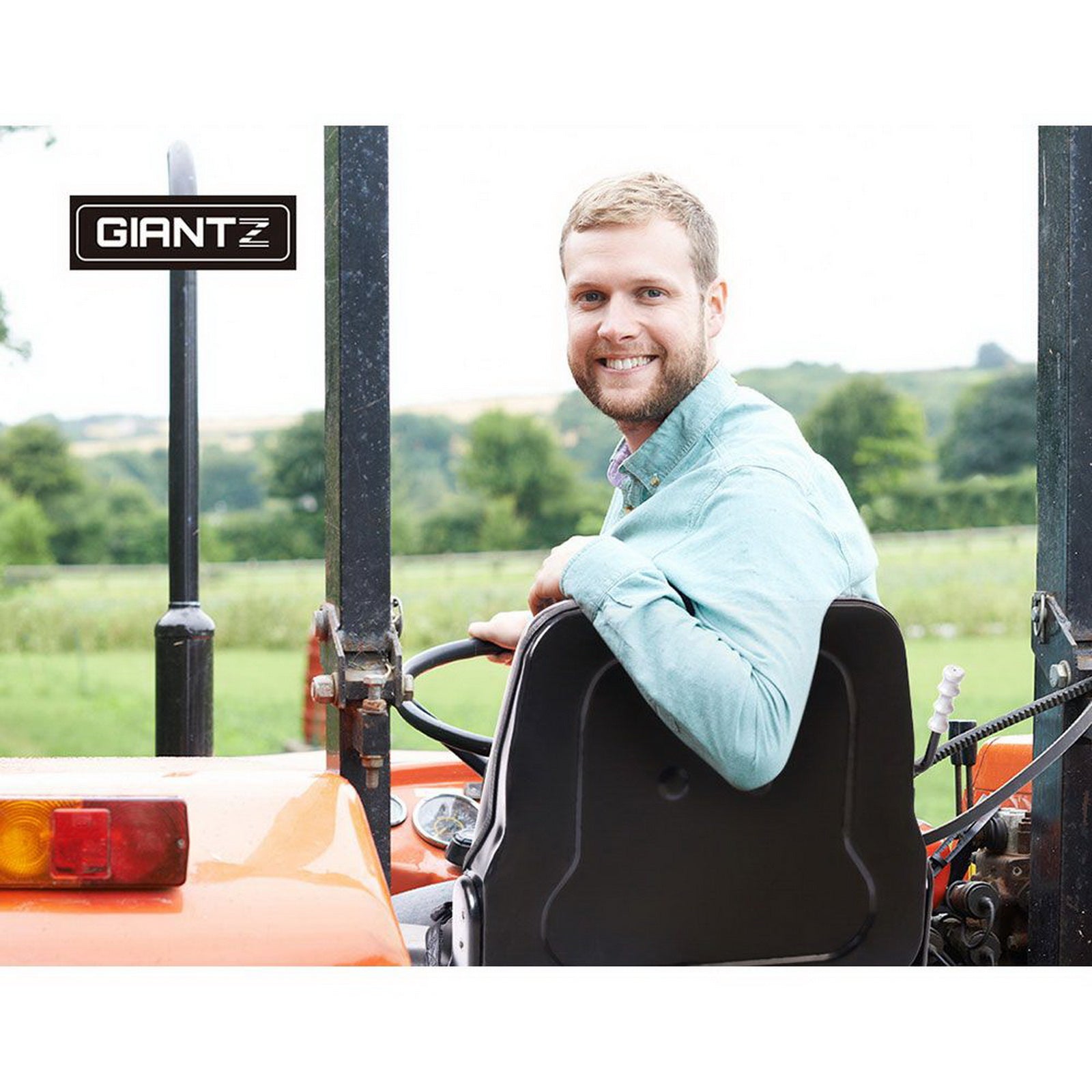 Automotive Parts: Giantz Tractor Seat Forklift Excavator Universal Backrest Truck PU Chair