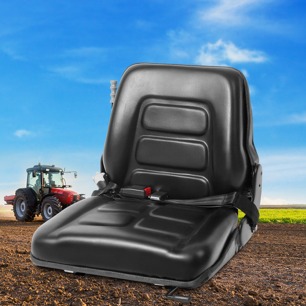 Automotive Parts: Giantz Tractor Seat Forklift Excavator Universal Backrest Truck PU Chair