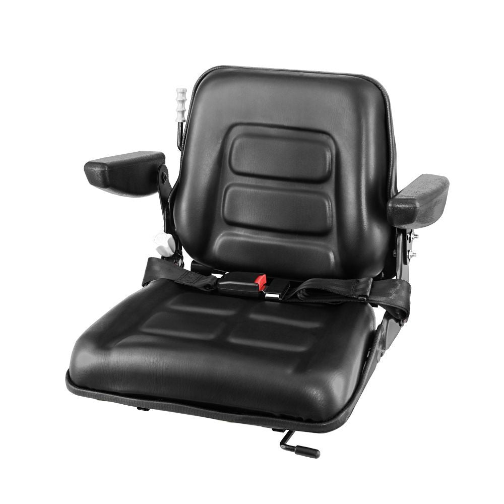 Automotive Parts: Giantz Tractor Seat Forklift Excavator Universal Suspension Armrest Truck Chair
