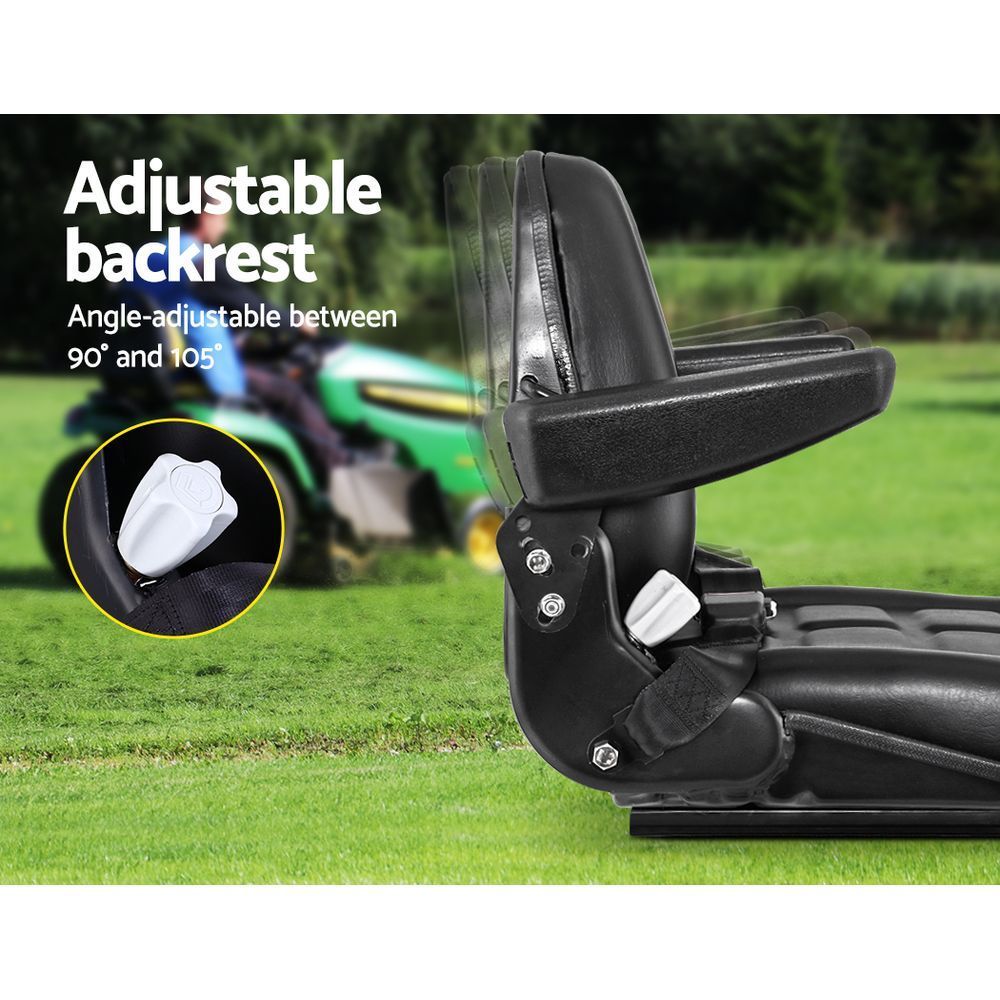 Automotive Parts: Giantz Tractor Seat Forklift Excavator Universal Suspension Armrest Truck Chair