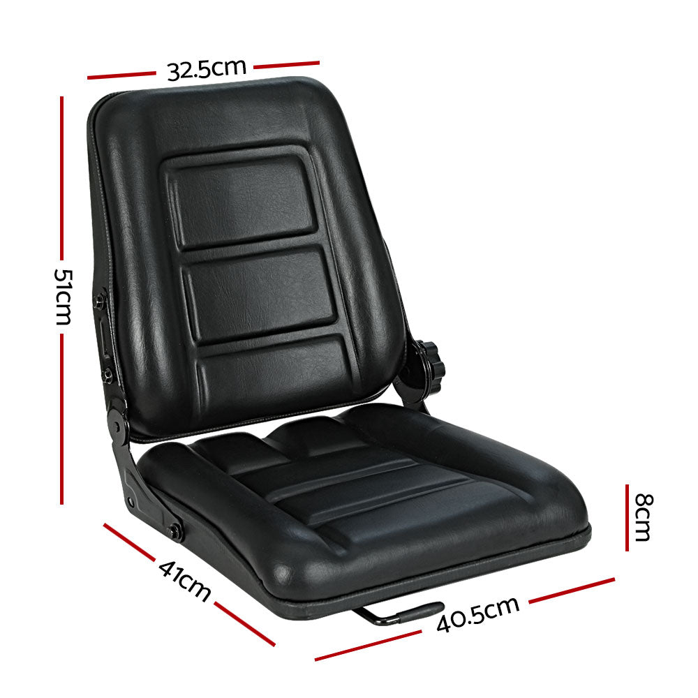 Automotive Parts: Giantz Tractor Seat Forklift Excavator Truck Backrest Chair Adjustable Universal