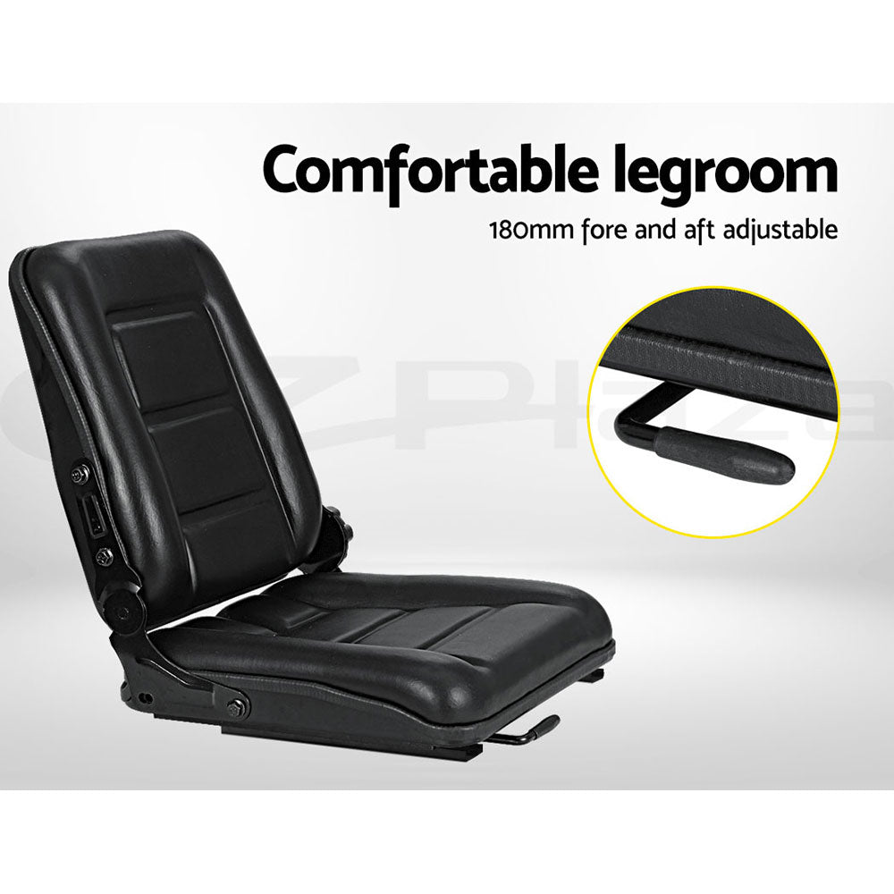 Automotive Parts: Giantz Tractor Seat Forklift Excavator Truck Backrest Chair Adjustable Universal