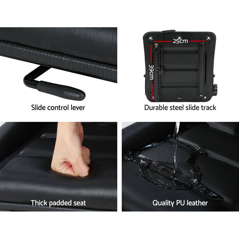 Automotive Parts: Giantz Tractor Seat Forklift Excavator Truck Backrest Chair Adjustable Universal