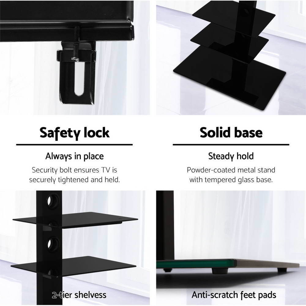 TV Units: Artiss TV Stand Mount Bracket for 32"-70" LED LCD 3 Tiers Storage Floor Shelf