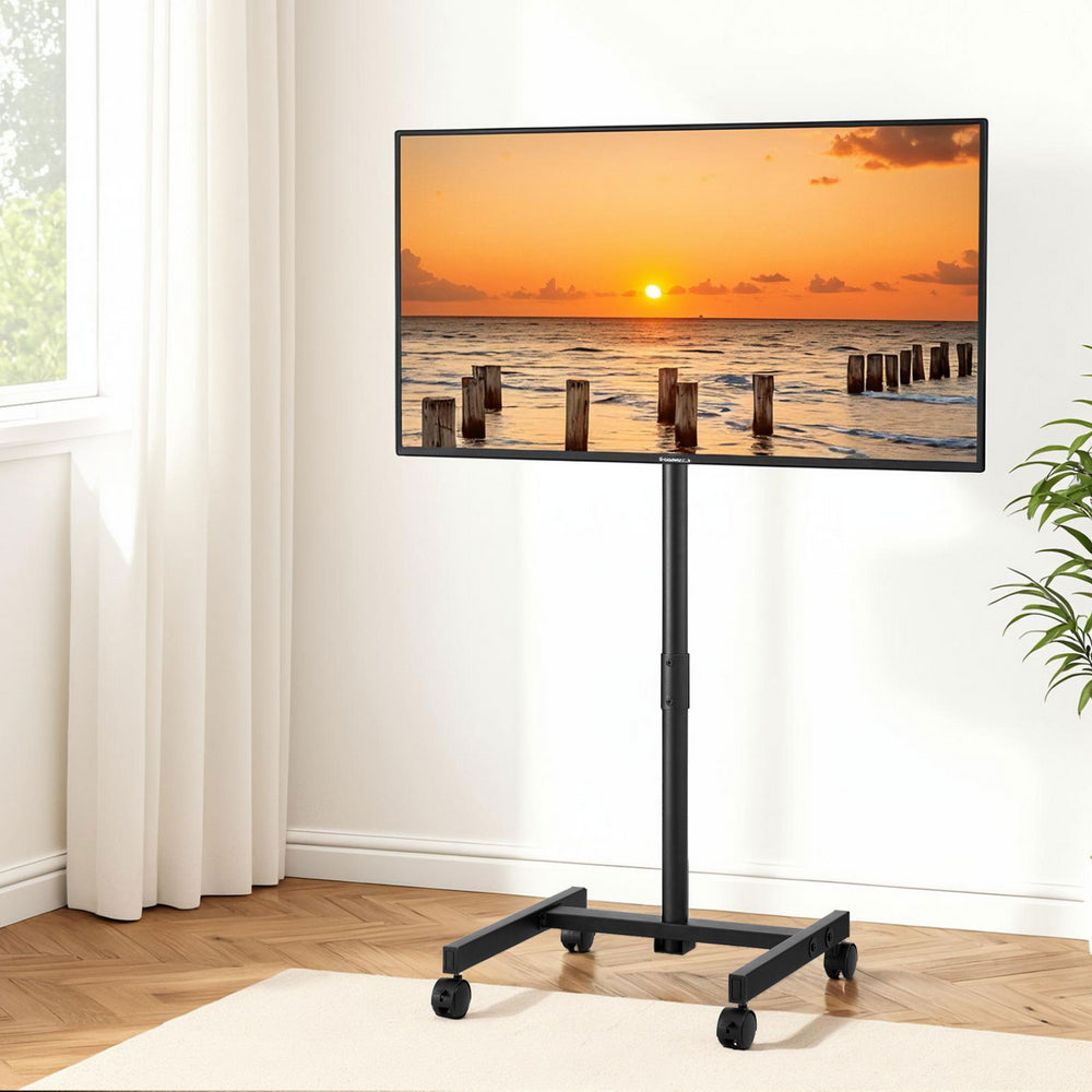 TV Units: Artiss TV Stand 13-50" Universal Mobile Adjustable Height TV Stand with Wheels