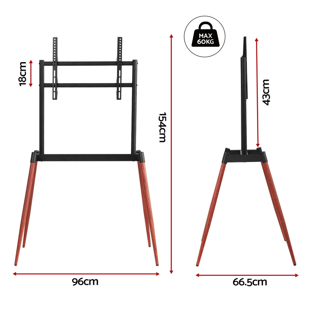 TV Units: Artiss TV Stand 32-75 inch LED LCD Screen Wooden Floor Easel Height Adjustable