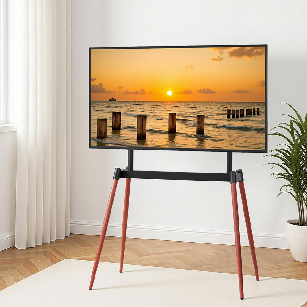 TV Units: Artiss TV Stand 32-75 inch LED LCD Screen Wooden Floor Easel Height Adjustable