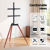 Artiss TV Stand 32-65 inch LED LCD Screen Wooden Tripod Easel Height Adjustable