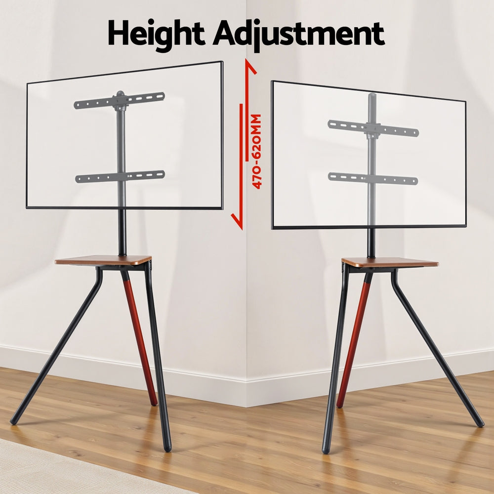 TV Units: Artiss TV Stand Wooden Tray 24-55" Swivel Height Adjustable